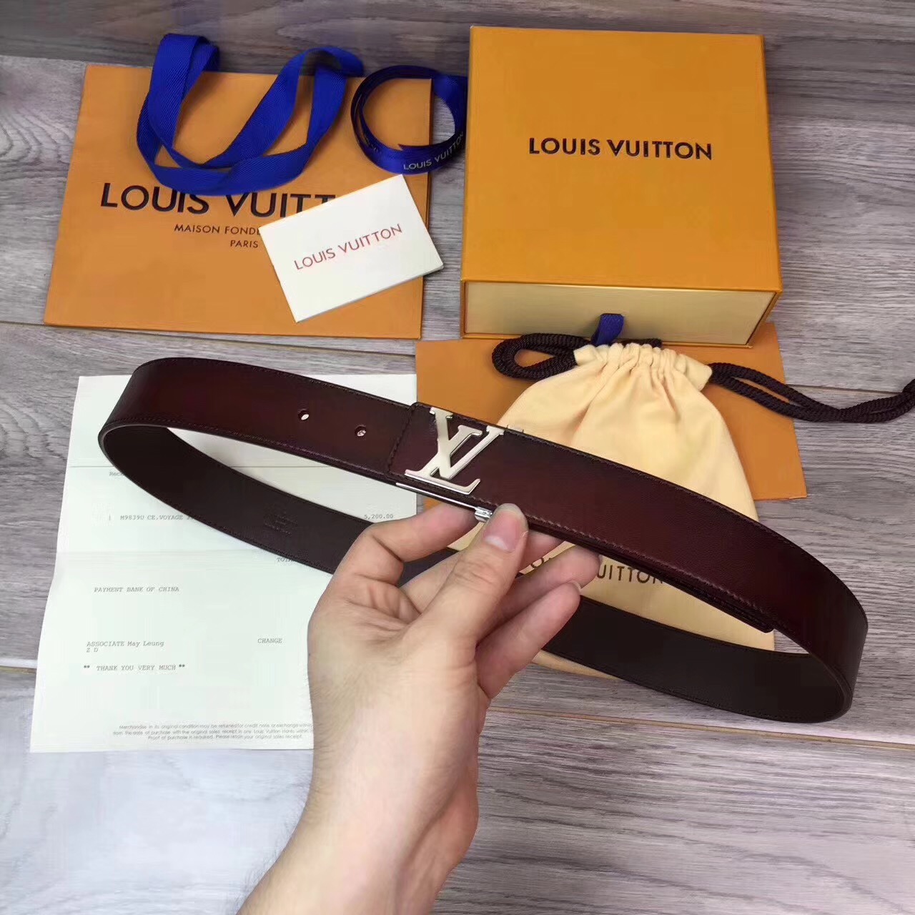 Louis vuitton calf Leather belt-M9077-AC50177 [AC50177] - $126.00USD ...