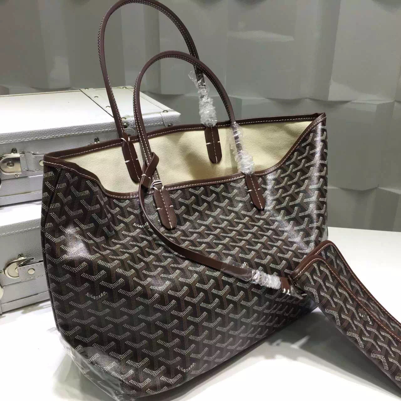 Goyard saint louis shoping bag in coffee-GY50004 [GY50004] - $81.00USD ...