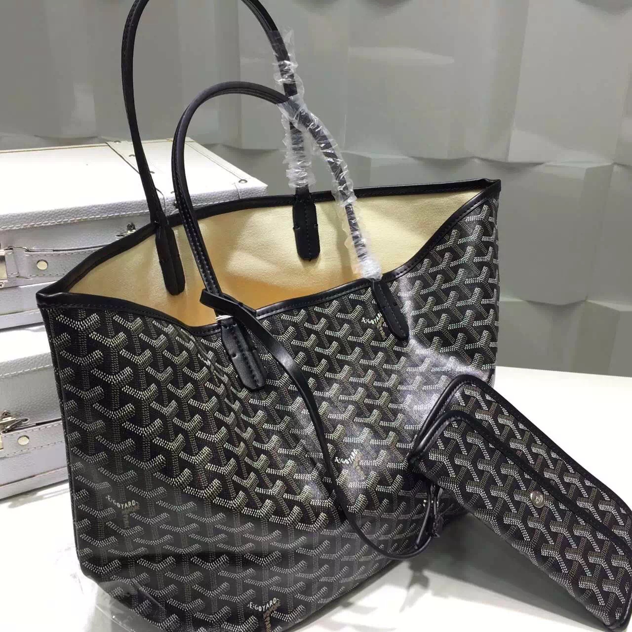 Goyard saint louis shoping bag in Black-GY50007 [GY50007] - $81.00USD ...