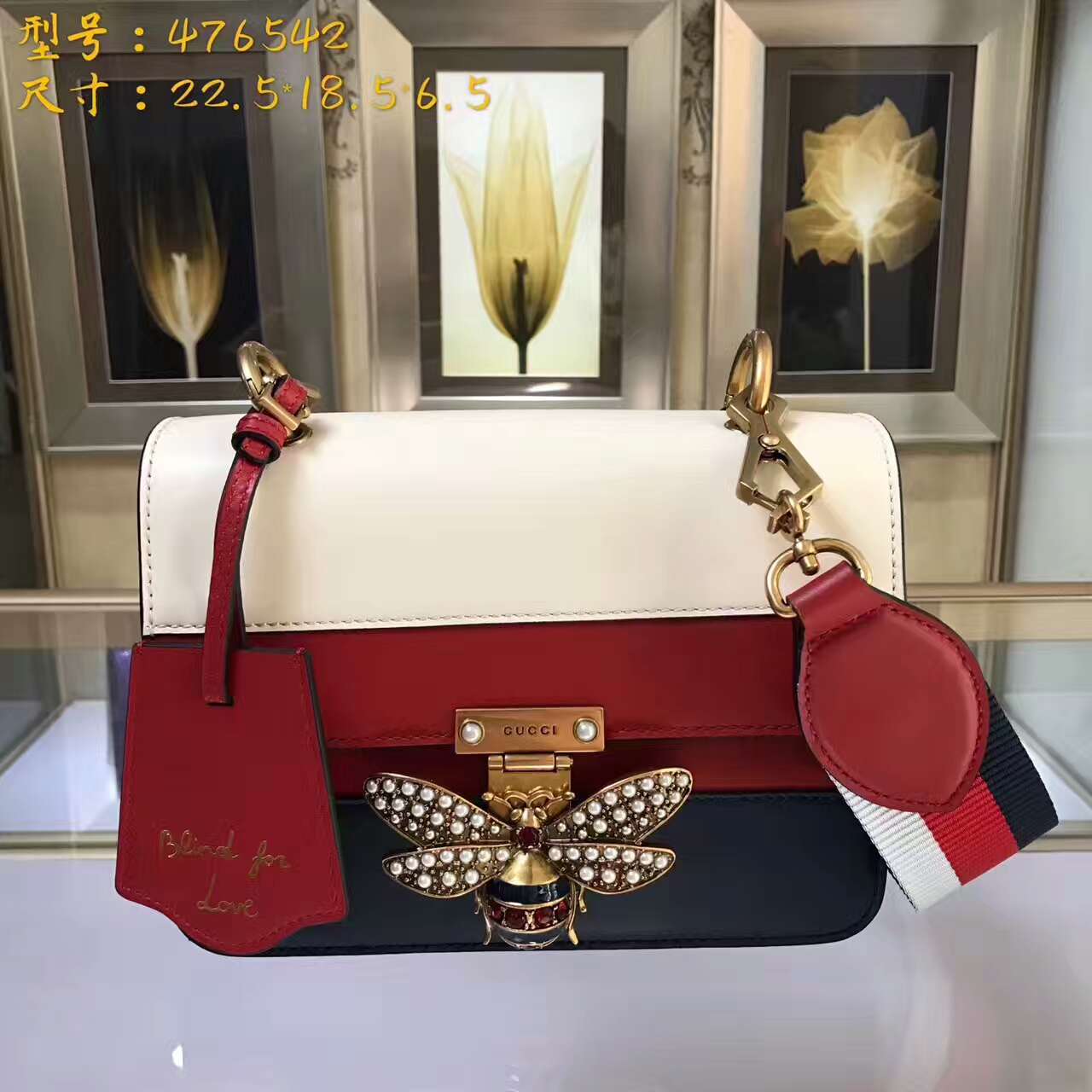 Gucci Queen Margaret leather bag-476542-GU50448