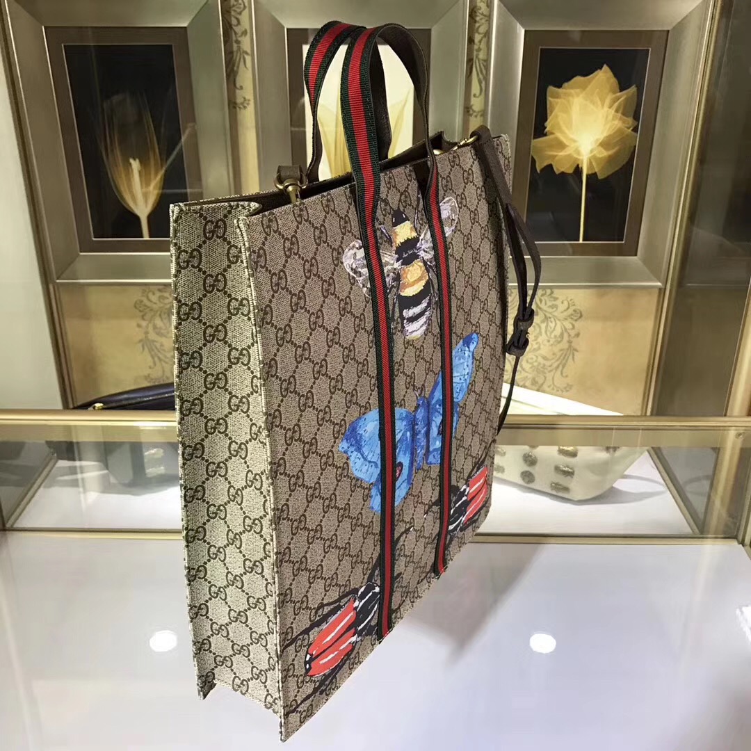 Gucci insect print GG Supreme bag-463910-GU50495 [GU50495] - $157.00USD ...