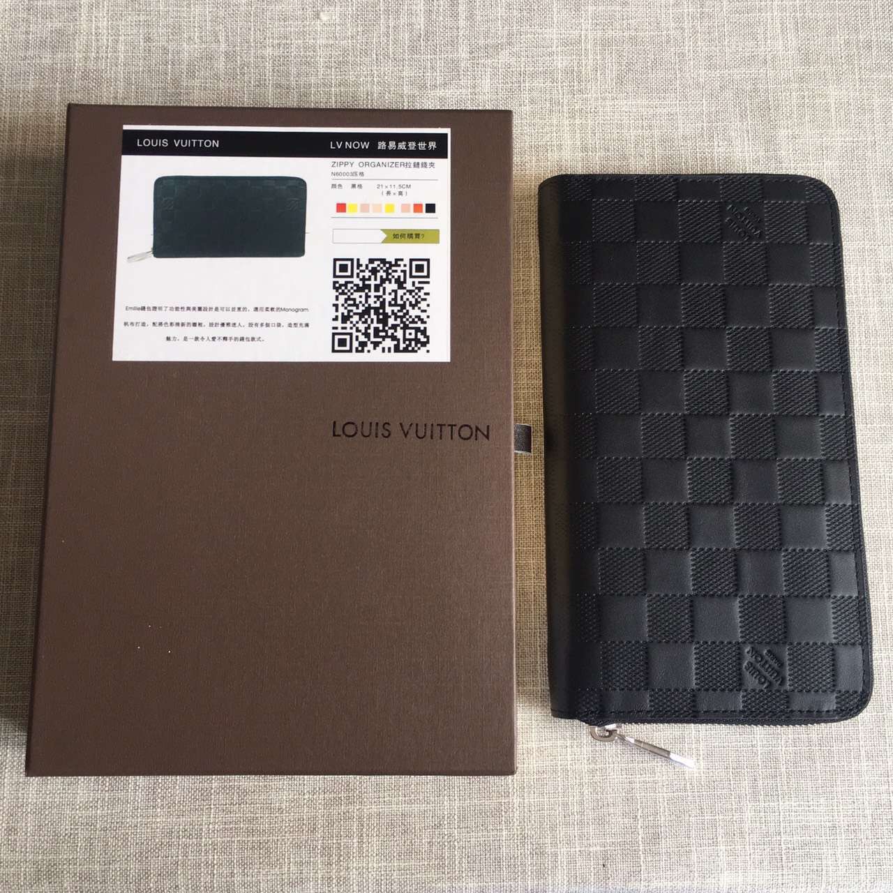 Louis vuitton Infini leather Zippy Wallet-N60003-LV50361