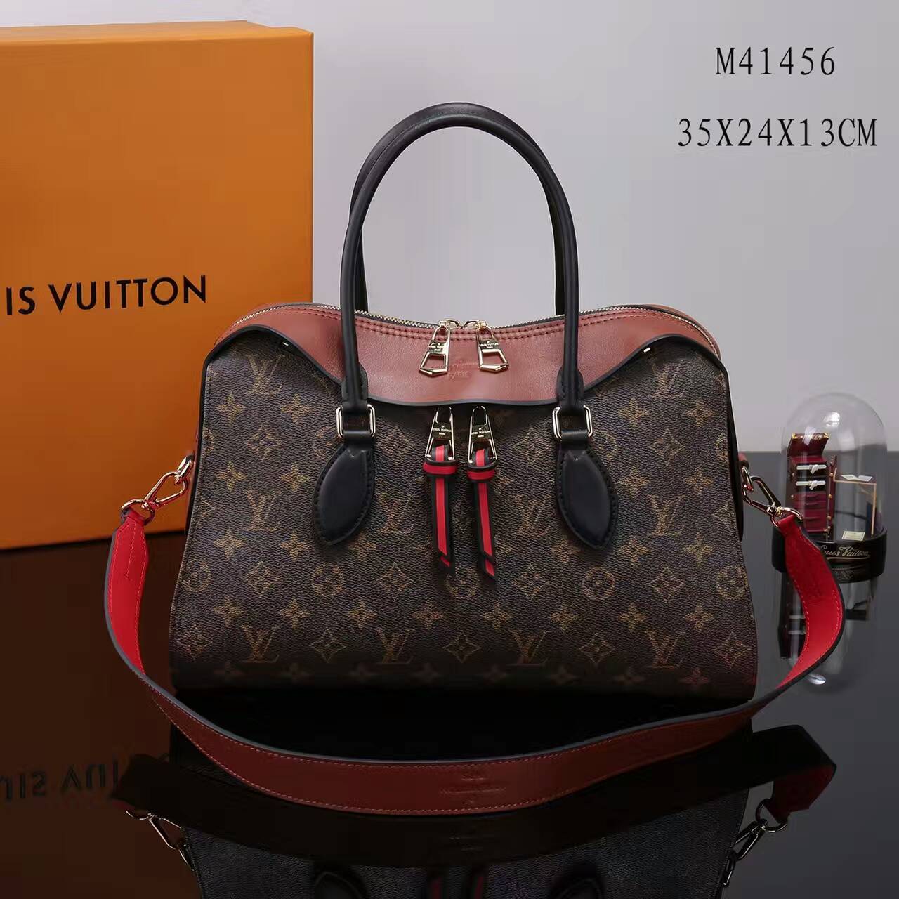 Fake Louis Vuitton Soufflot MM Monogram Canvas M44817 Black Replica At  Cheap Price