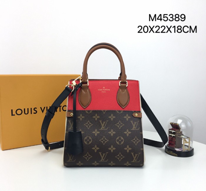 M42269 Louis Vuitton 2017 Monogram Canvas Florine Handbag-Black